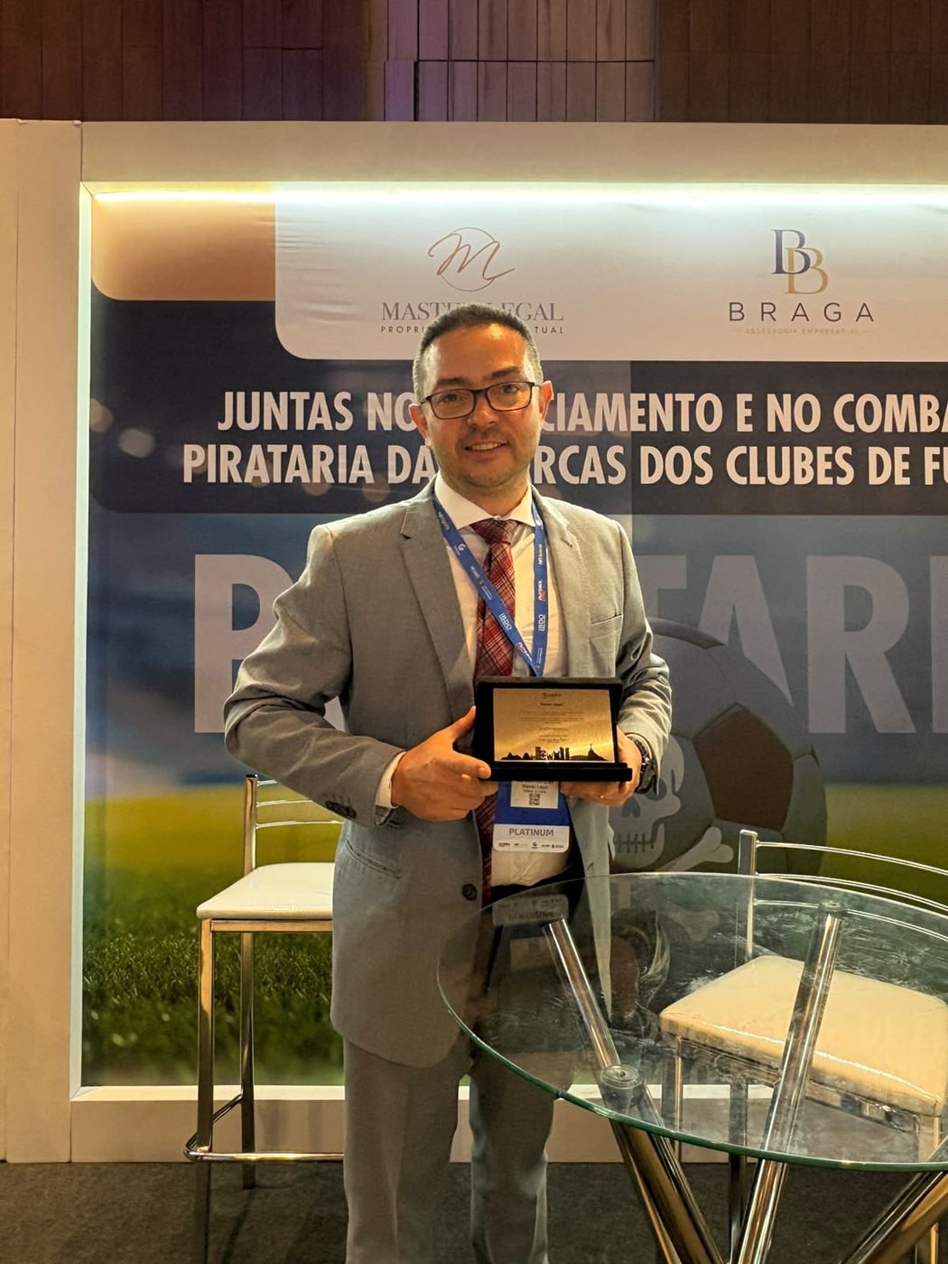 Homenagem da organização do evento